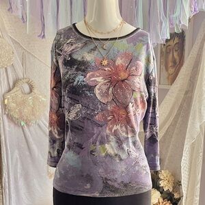 Jess & Jane Vintage Y2k Dragonflies Whimsigoth Top